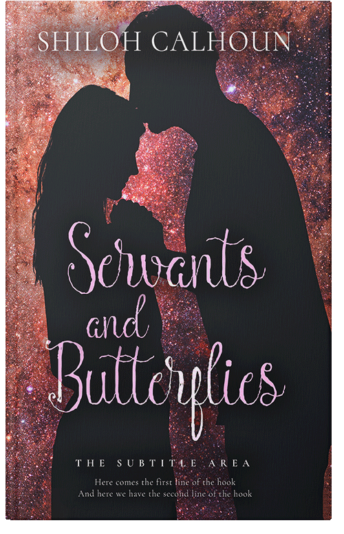 Front view of Premade Romance Book Cover - Puce