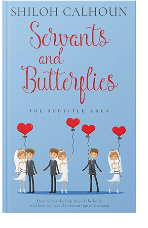 Pre Made Book Cover Cornflower