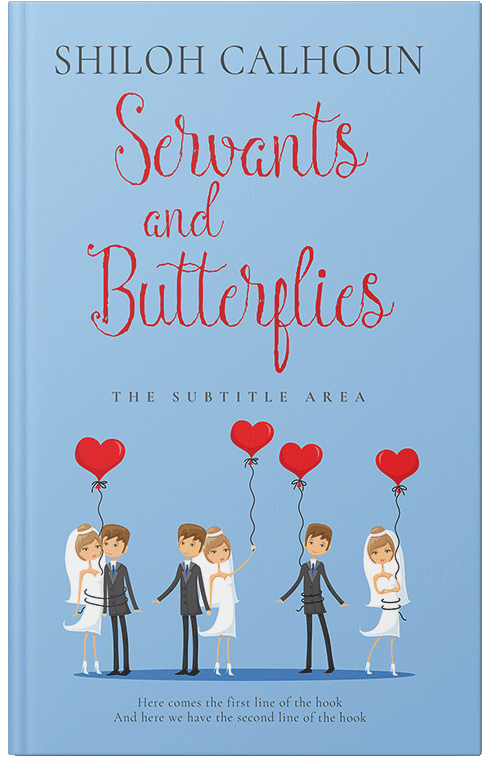 Front view of Premade Romance Book Cover - Cornflower