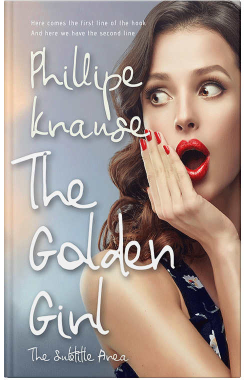 Front view of Premade Chick Lit Book Cover - Silk