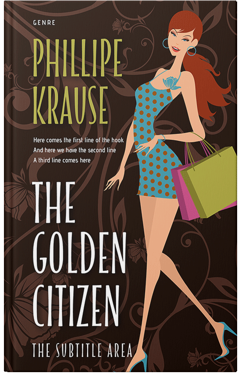 Front view of Premade Chick Lit Book Cover - Whiskey