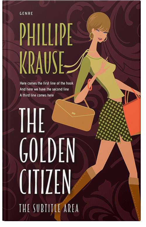 Front view of Premade Chick Lit Book Cover - Tussock