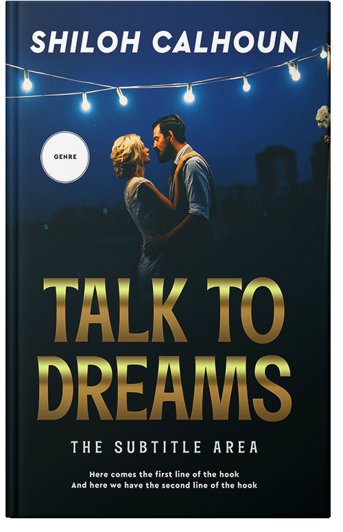 Front view of Premade Romance Book Cover - Black Pearl