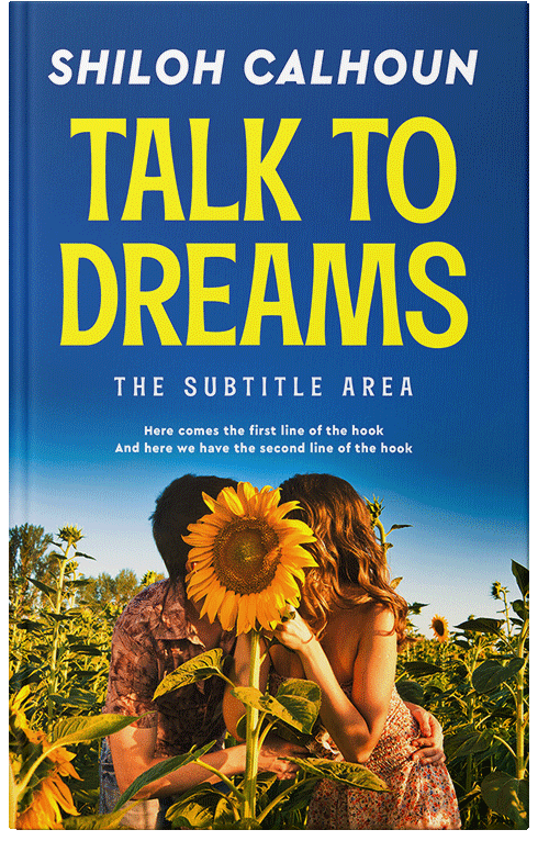 Front view of Premade Romance Book Cover - Venice Blue