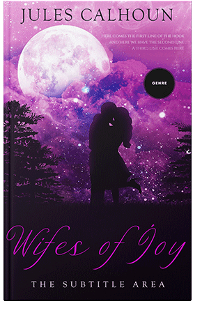 Pre Made Book Cover Violet