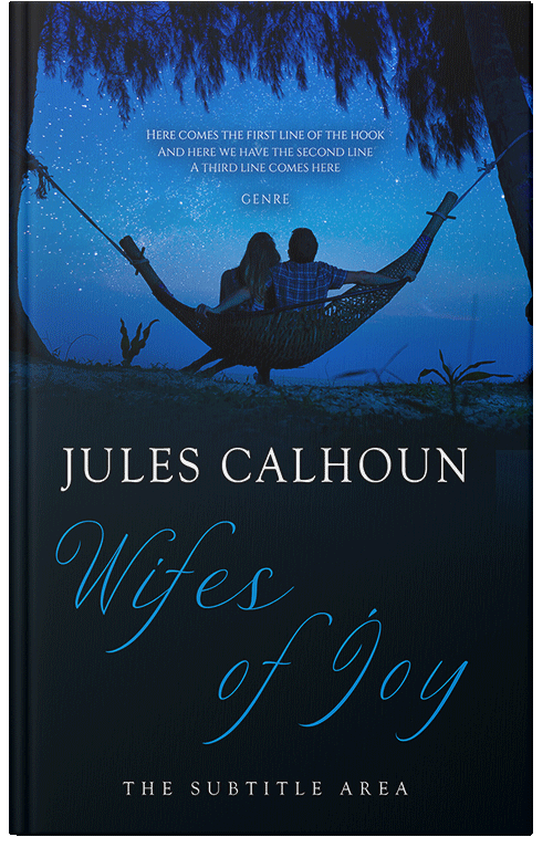 Front view of Premade Romance Book Cover - Black Pearl