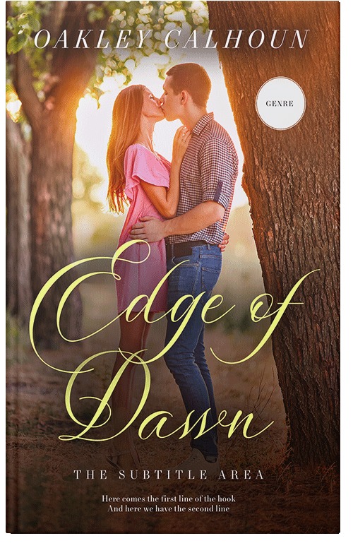 Front view of Premade Romance Book Cover - Saddle