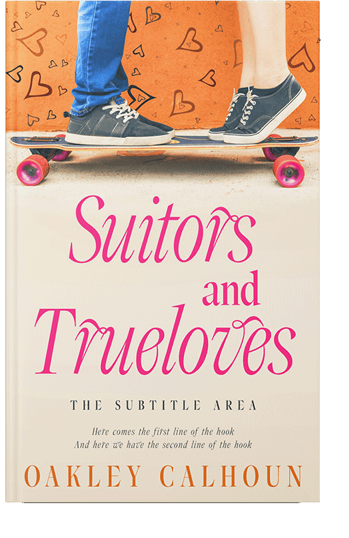 Front view of Linen #13487 - Premade Romance Book Cover | BookCoverZone