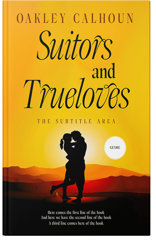 Front view of Premade Romance Book Cover - Amber