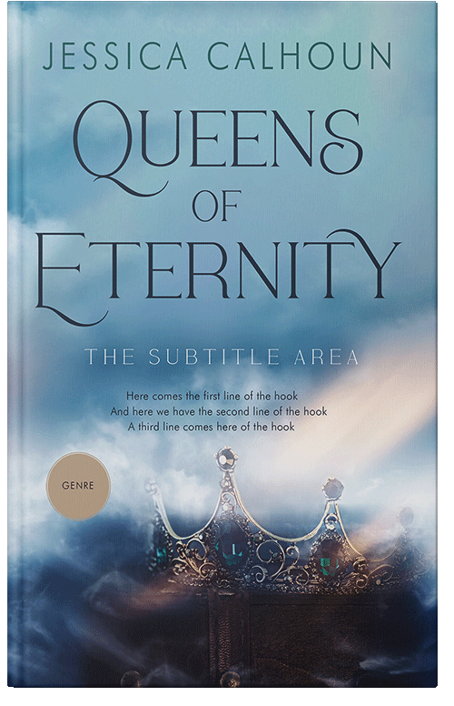 Front view of Premade Surreal Book Cover - Neptune