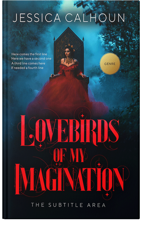 Front view of Premade Fantasy Book Cover - Alizarin Crimson