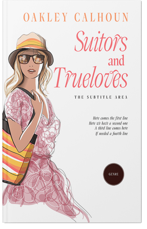 Front view of Premade Travel Book Cover - Petite Orchid