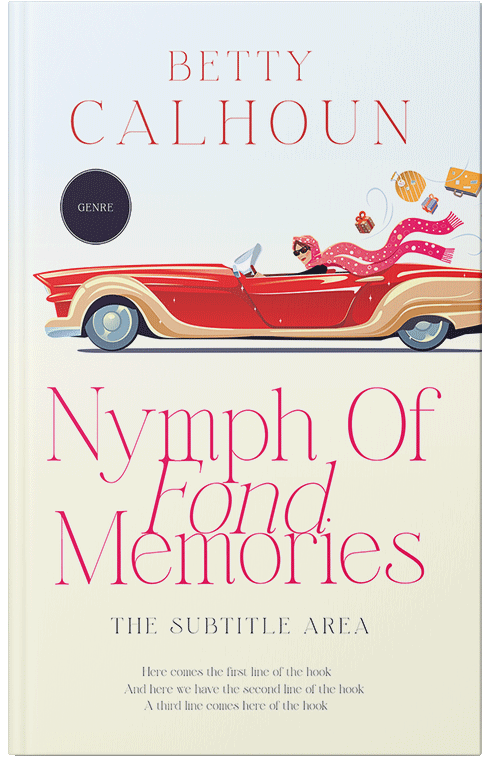 Front view of Premade Teen & Young Adult Book Cover - Ecru White