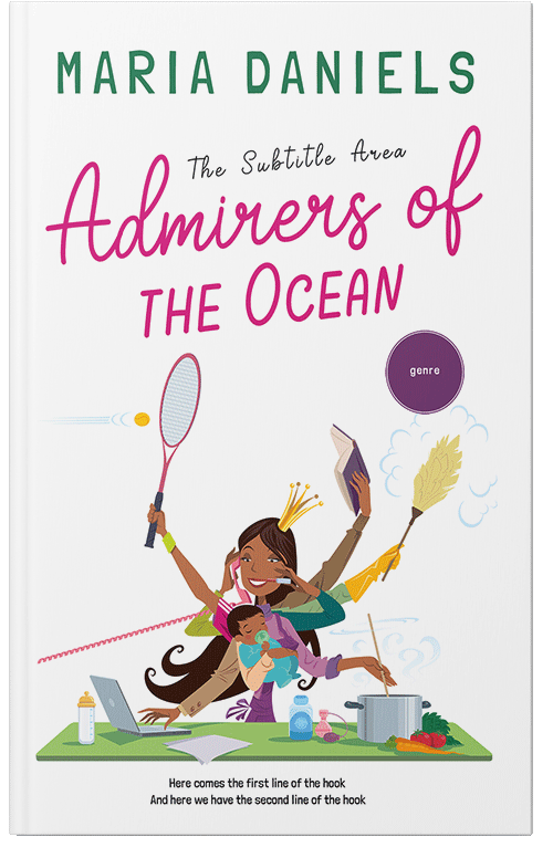 Front view of Premade Chick Lit Book Cover - Periglacial Blue