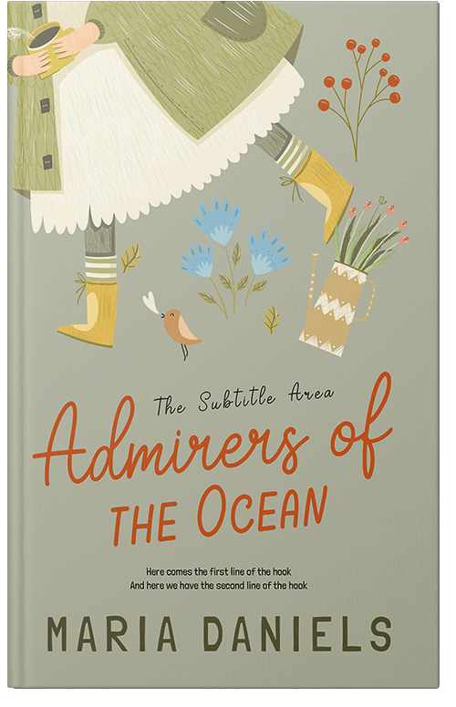 Front view of Premade Literary Fiction Book Cover - Ash