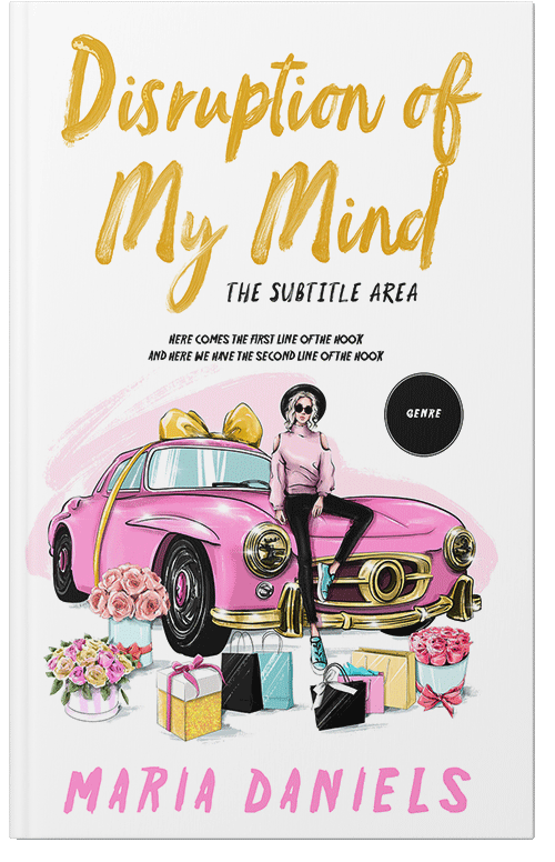 Front view of Premade Chick Lit Book Cover - Cod Gray