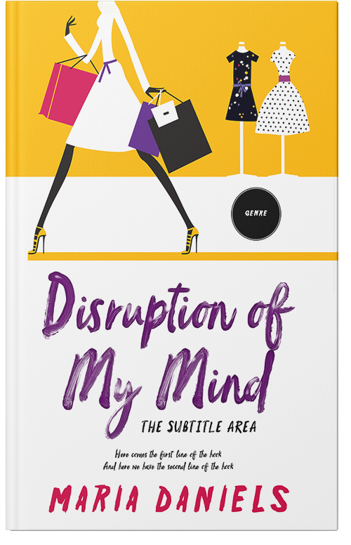 Front view of Premade Romance Book Cover - Amber