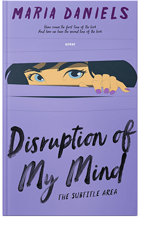 Pre Made Book Cover Cold Purple