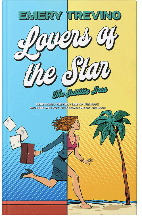 Front view of Premade Business Book Cover - Turquoise Blue