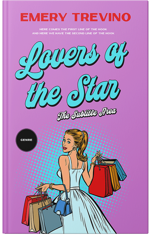 Front view of Premade Romance Book Cover - Light Orchid