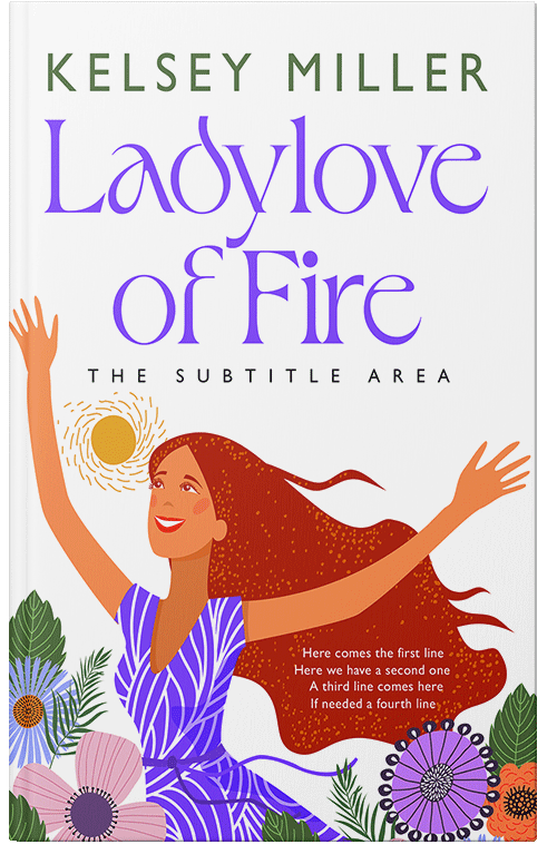 Front view of Premade Chick Lit Book Cover - Milano Red