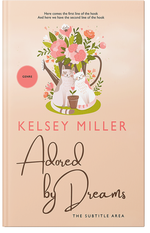 Front view of Premade Chick Lit Book Cover - Dairy Cream