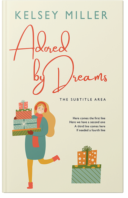 Front view of Premade Chick Lit Book Cover - Quarter Spanish White