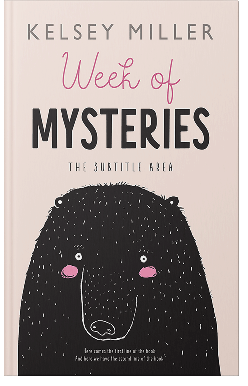 Front view of Premade Abstract Book Cover - Pot Pourri