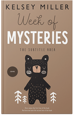 Pre Made Book Cover Sandrift