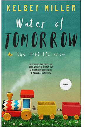 Pre Made Book Cover Ocean Green