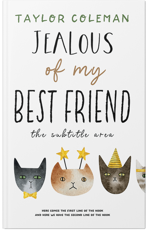 Front view of Premade Teen & Young Adult Book Cover - Vanilla