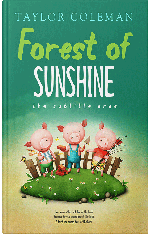 Front view of Premade Nature Book Cover - Eucalyptus