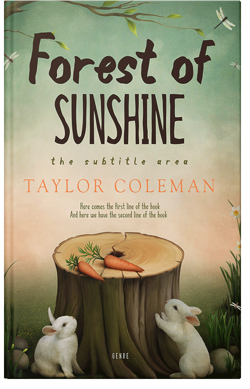 Front view of Premade Fantasy Book Cover - Chino