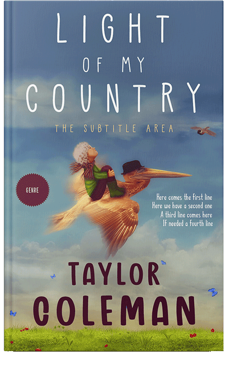 Front view of Lynch #13628 - Premade Fantasy Book Cover