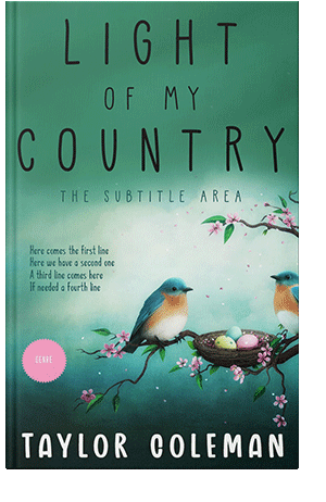 Pre Made Book Cover Viridian