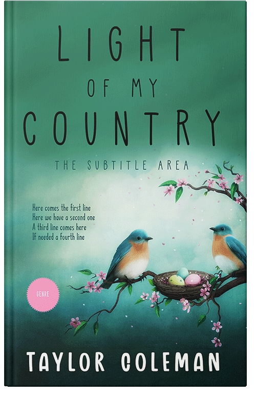 Front view of Premade Education Book Cover - Viridian