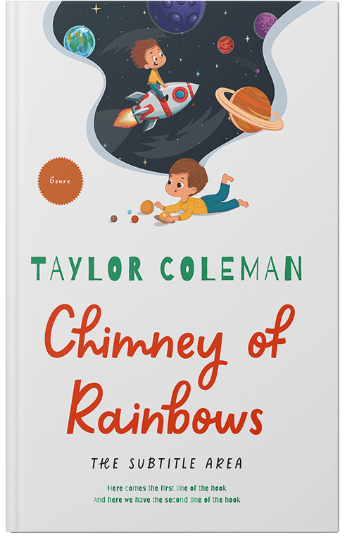 Front view of Premade Children's Book Cover - Te Papa Green