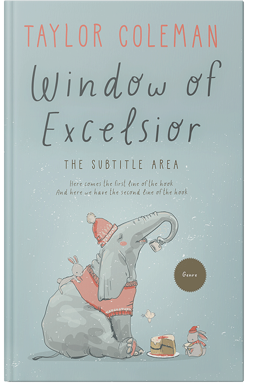 Front view of Premade Children's Book Cover - Submarine