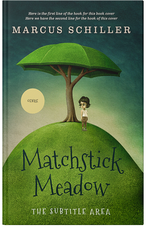 Front view of Premade Chick Lit Book Cover - Crete