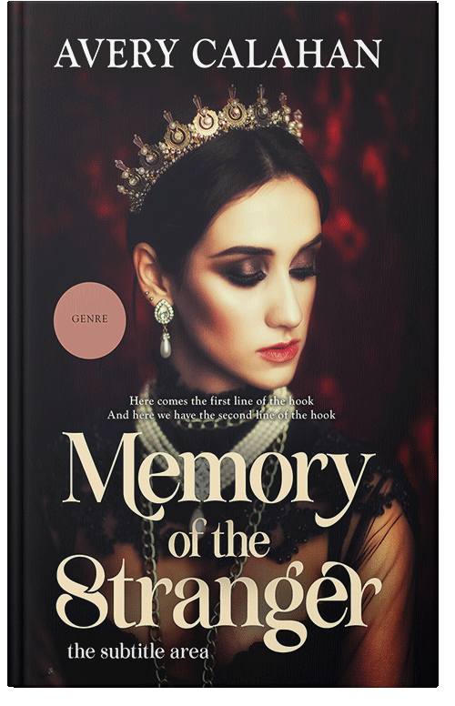 Front view of Premade Royal Romance Book Cover - Cameo