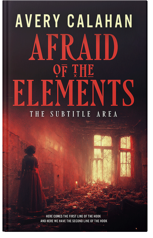 Front view of Premade Horror Book Cover - Coffee Bean