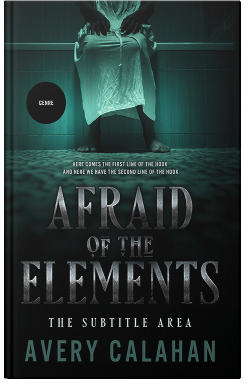 Front view of Premade Horror Book Cover - Black Bean