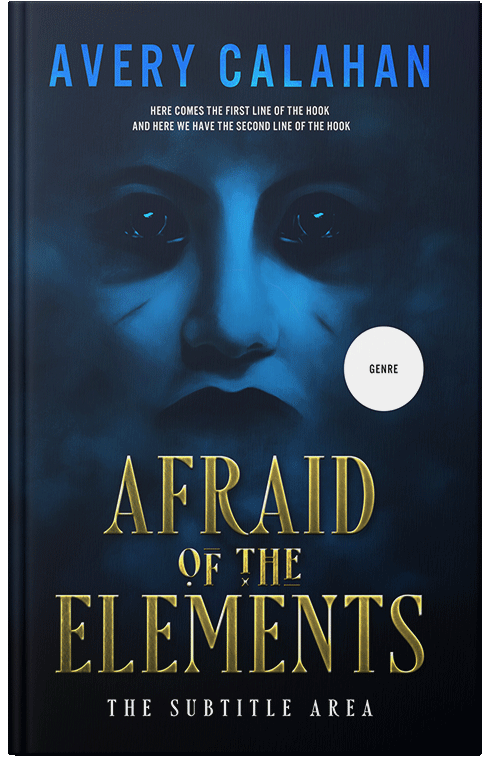 Front view of Premade Horror Book Cover - Black Pearl