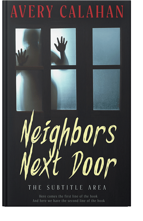 Front view of Shark #13724 - Premade Horror Book Cover