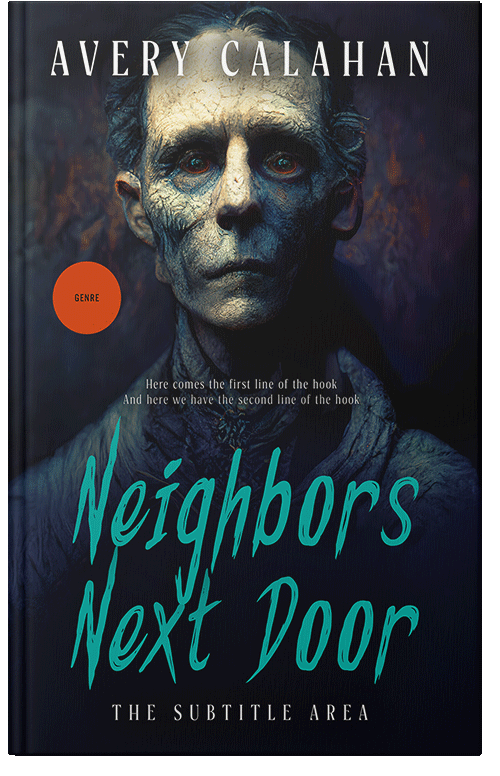 Front view of Premade Horror Book Cover - Vulcan