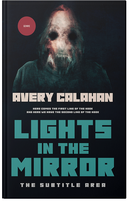 Front view of Premade Horror Book Cover - Ebony