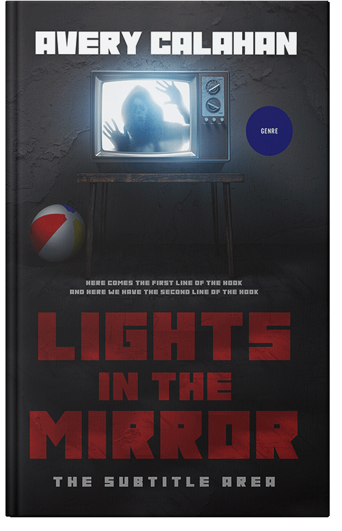 Front view of Premade Horror Book Cover - Shark