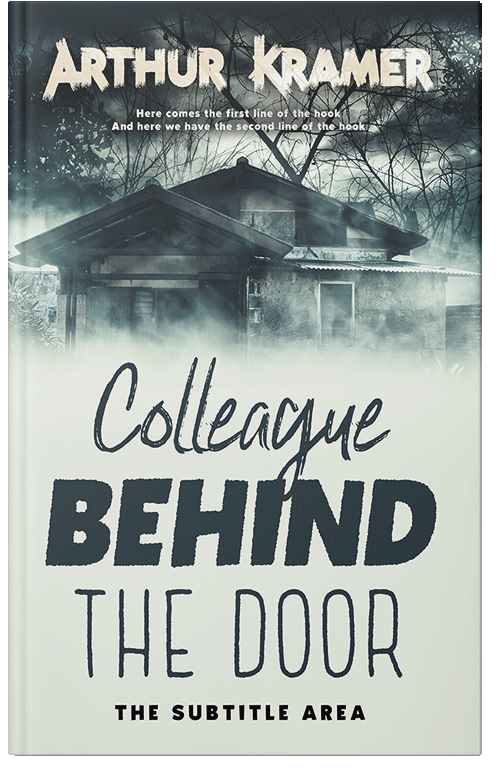 Front view of Premade Horror Book Cover - Outer Space