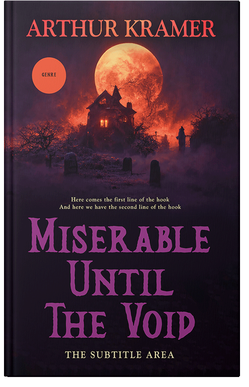 Front view of Premade Horror Book Cover - Fuzzy Wuzzy Brown