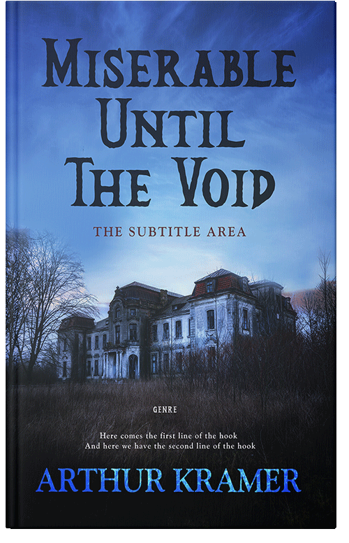 Front view of Premade Mystery & Thriller & Suspense Book Cover - Steel Gray